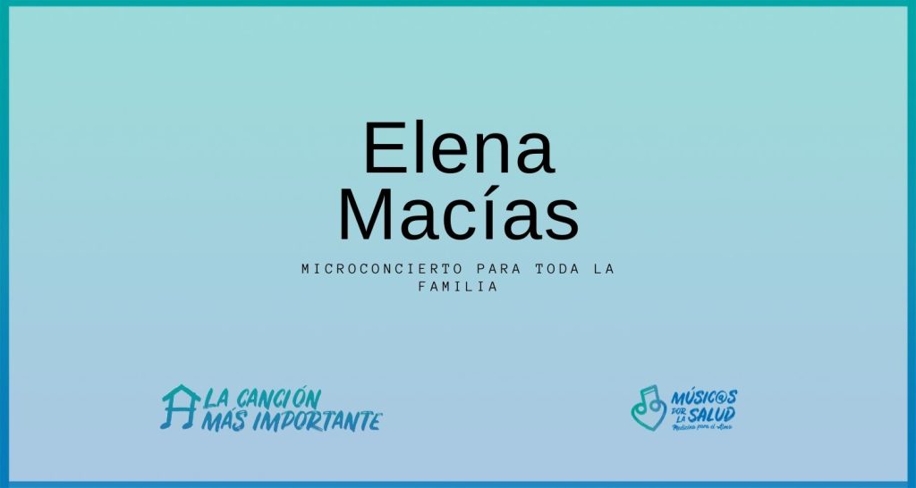 Elena Macías - microconcierto desde casa